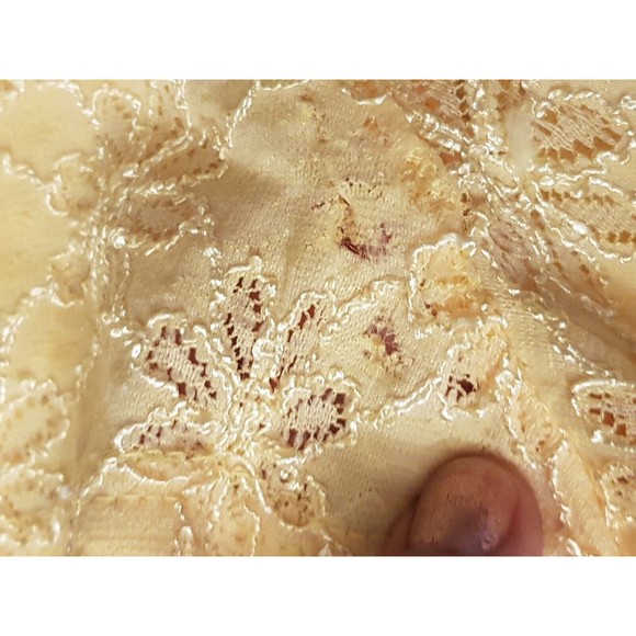 Covington Womens Blouse Size Large Floral Yellow Short Sleeve Embroidered Thread - Picture 11 of 16